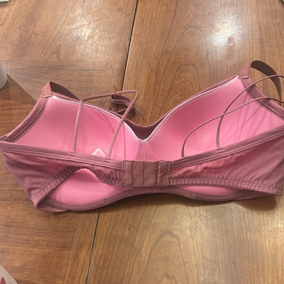 PINK VS Mesh Push Up Rhinestone Bralette Bra medium DD - Picture 5 of 6